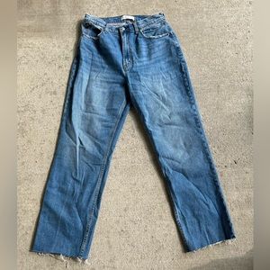 Abercrombie and Fitch curve love ankle straight ultra high rise jeans